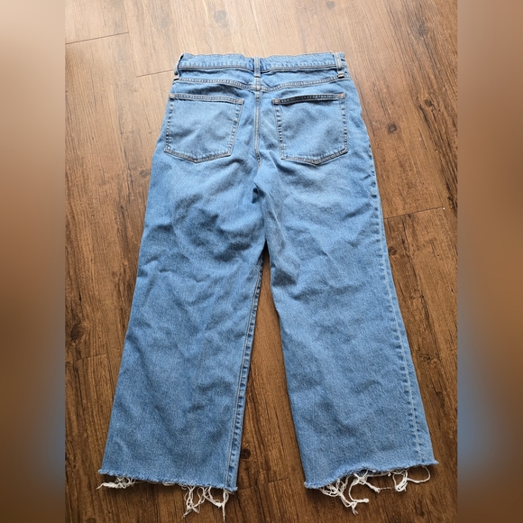 J Crew Wide Leg Cropped Jeans - Picture 2 of 2